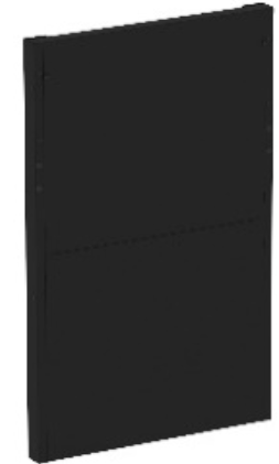 Finition arrière 60 cm Noir pour MODULO ou FELIX