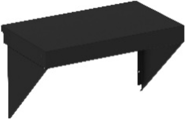 Countertop 60 cm Black for MODULO or FELIX