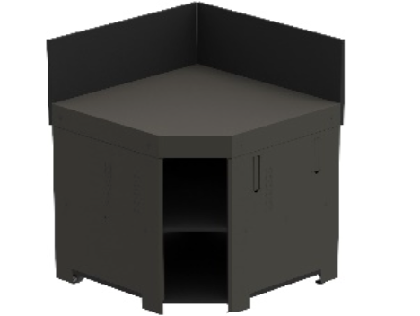 Corner Module for Kamado M and L Cargo Grey