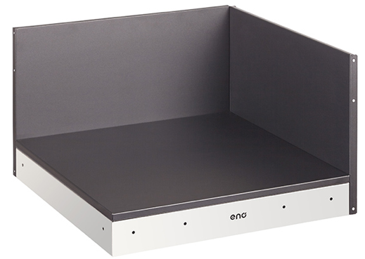 Module d'angle noir et acier inoxydable