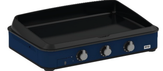 ENOSIGN 80 cm Blue Navy - Plancha Gas 3 Burners