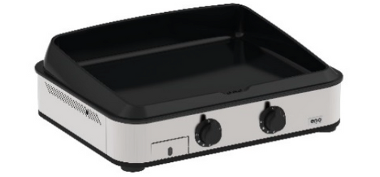 ENOSIGN 65 cm Stainless - Plancha Gas 2 Burners
